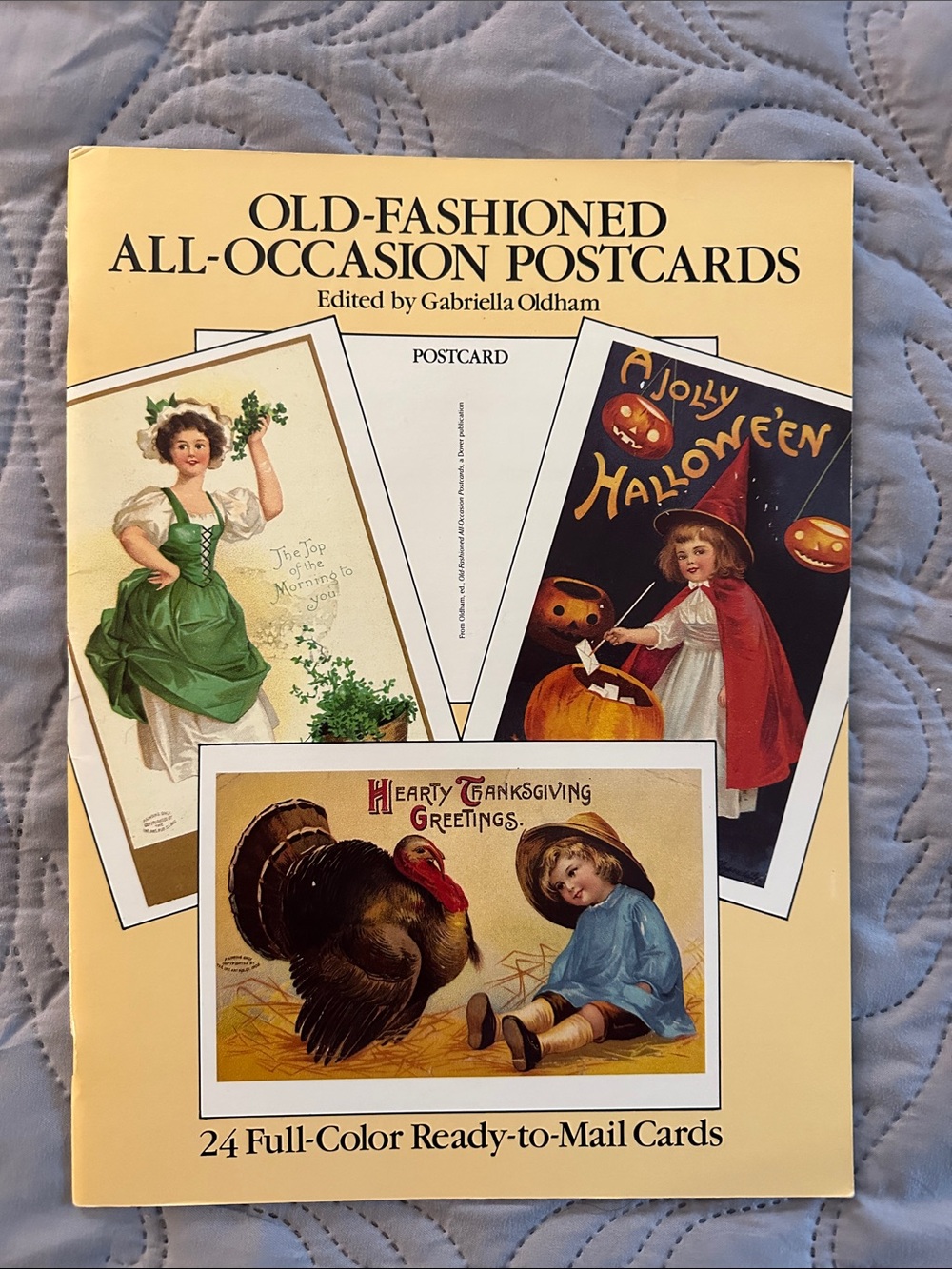 Old-fashioned all occasion postcard book